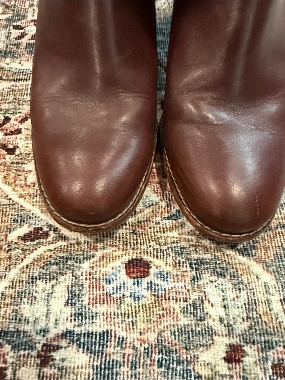 Cole Haan Tall Leather Riding Boots - Brown